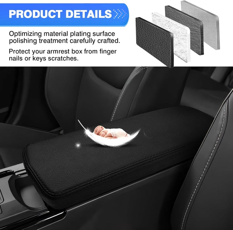 Autorder Center Console Cover for 2023-2025 2026 Toyota Prius Accessories Armrest Cover Anti-Scratch Middle Console Pad Leather Armrest Protector - Image 4